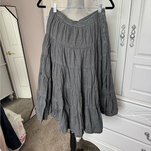 Free People Charcoal A-Line Skirt